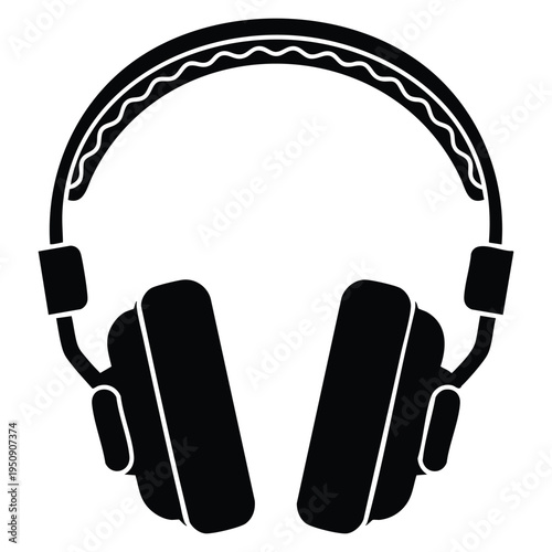 Modern headphone icon image vector illustration isolated design perfect for music sound technology multimedia and entertainment concept projects