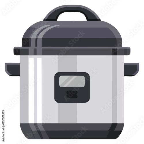 Multicooker appliance designed for easy and efficient cooking perfect for modern kitchens, home appliance vector illustration concept