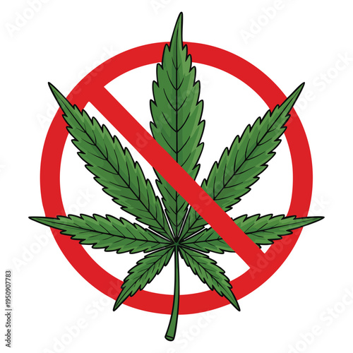 No drugs marijuana leave sign leaves plant plants joints pictogram hemp cannabis capsule prohibition no smoking forbidden weed awareness design