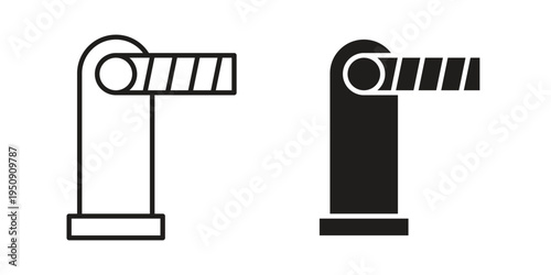 Barrier icon symbol, logo illustration. Vector graphics web design.