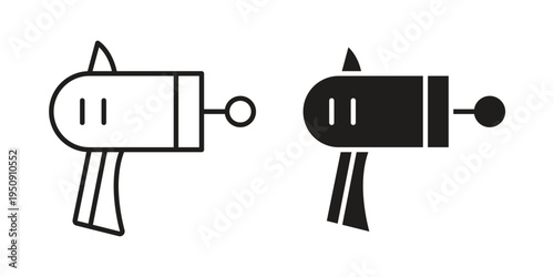 Blaster icon symbol, logo illustration. Vector graphics web design.