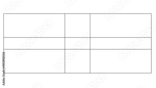 Minimal table layout template for data organization financial reporting and spreadsheet documentation design