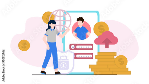 Office security and identification check system for data protection and financial safety