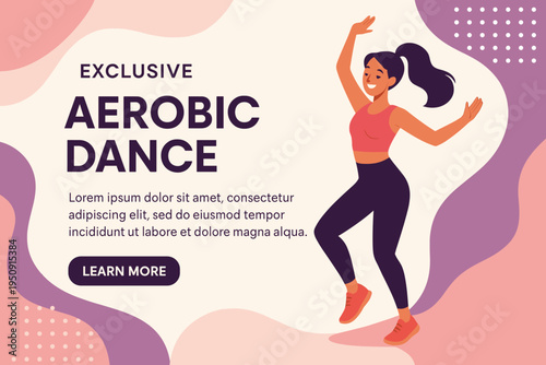 Exclusive Aerobic Dance Class Promotion Banner
