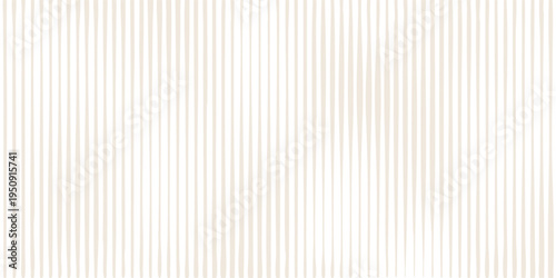 Minimalist Beige Vertical Tapered Lines Pattern. A clean vector background featuring a rhythmic composition of champagne-colored vertical stripes that taper into sharp points. eps10
