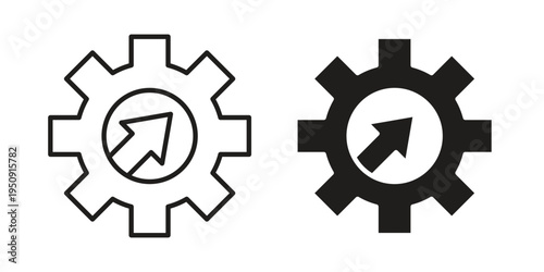 Efficiency icon symbol, logo illustration. Vector graphics web design.