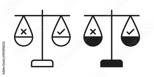 Ethics icon symbol, logo illustration. Vector graphics web design.