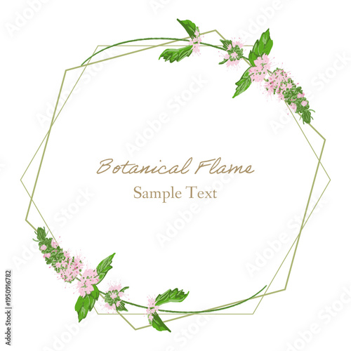 ペパーミントのボタニカルフレーム / botanical frame -peppermint