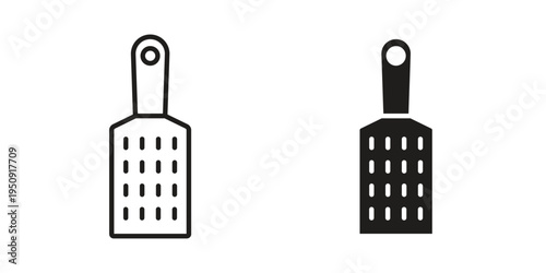 Grater icon symbol, logo illustration. Vector graphics web design.