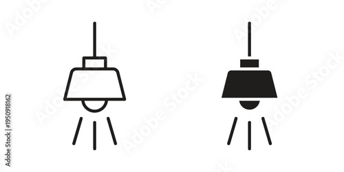 Hanging light icon symbol, logo illustration. Vector graphics web design.