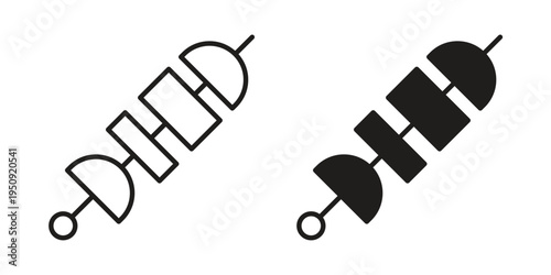 Kebab icon symbol, logo illustration. Vector graphics web design.