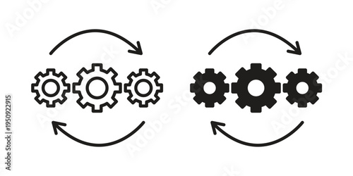 Operation icon symbol, logo illustration. Vector graphics web design.