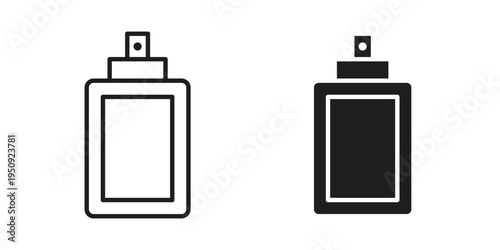 Perfume icon symbol, logo illustration. Vector graphics web design.