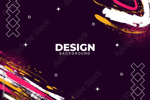 Vibrant brushstrokes explode against deep purple canvas