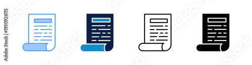 Headline Multiple Style Icon Set Collection 