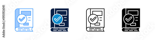 Grammar Check Multiple Style Icon Set Collection 