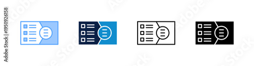 Subheading Usage Multiple Style Icon Set Collection 