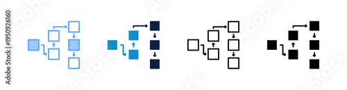 Flow Multiple Style Icon Set Collection 