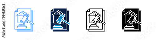 Foreclosure Multiple Style Icon Set Collection 