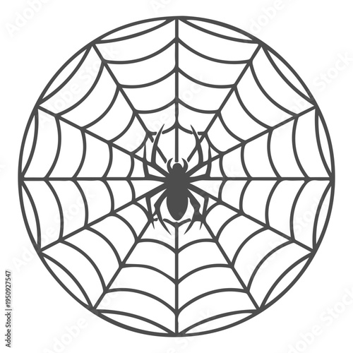 Realistic spider web vector illustration set isolated on transparent background. Creepy cobweb corner decoration for Halloween design, spooky gothic gothic aesthetic, hand-drawn net pattern graphic.
