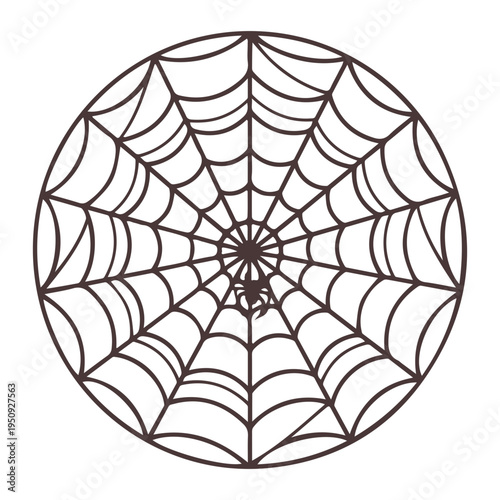 Realistic spider web vector illustration set isolated on transparent background. Creepy cobweb corner decoration for Halloween design, spooky gothic gothic aesthetic, hand-drawn net pattern graphic.