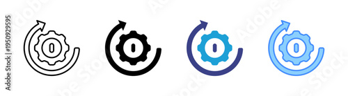 Reboot  icon set multiple style collection