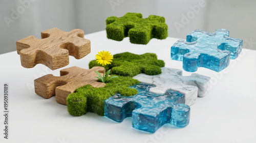 Abstract Nature Texture Jigsaw Puzzle for World Corporate Health Day
