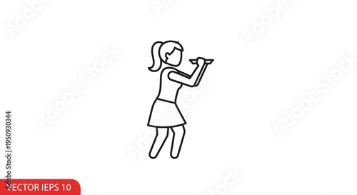 Woman Singing into Microphone, Live Performance, Music Icon, Karaoke Singer, Stage Entertainment