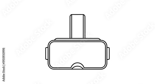 Virtual Reality Headset Icon: Futuristic Technology and Immersive Entertainment