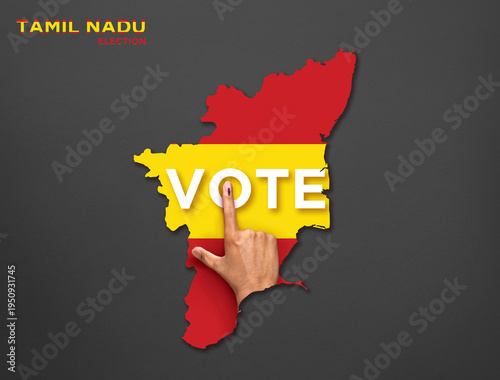Vote for Tamil Nadu TVK, Tamil nadu election 2026, Tamilaga Vettri Kazhagam (TVK) is a regional party in Tamil Nadu and Puducherry, Power of voting, Tamilnadu Map.