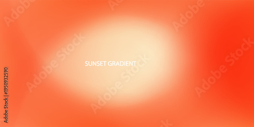 Warm color sunset gradation. From coral to light blue tone.