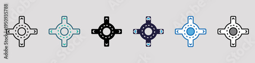 Roundabout Single Icon Pack Multistyle