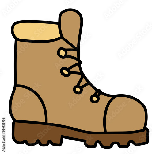 vector illustration of a boot