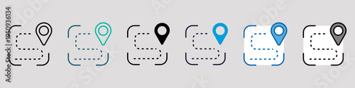 Map Single Icon Pack Multistyle