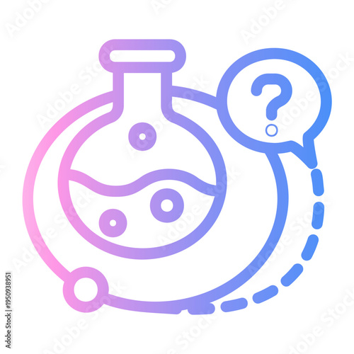 hypothesis Line Gradient Icon