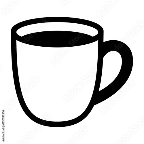 Vector coffee cup icon displayed.
