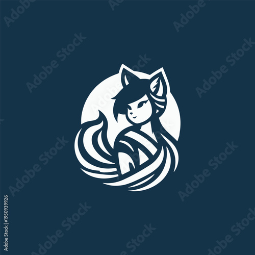 Girl Kitsune Logo