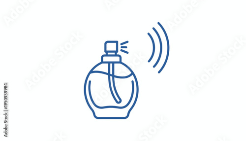 Perfume Bottle Spraying Fragrance Mist, Aroma Diffusion Icon