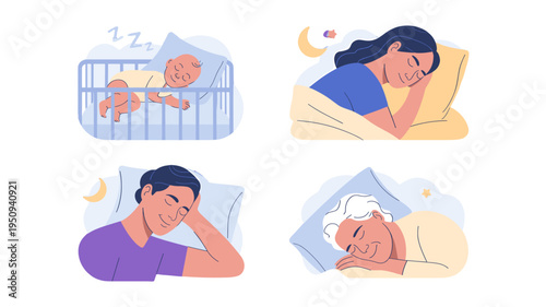 Sleeping habits and people's rest cycle.