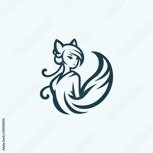 Girl Kitsune Logo