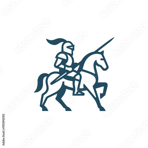 Knight on Horse Logo