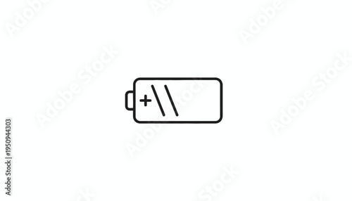 Battery Icon, Low Power Symbol, Energy Level Indicator, Charging Status