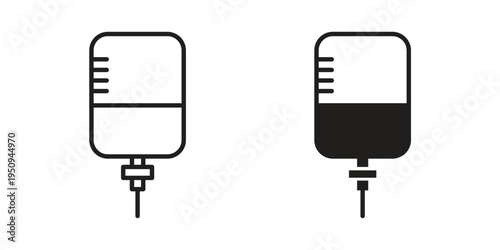 Chemotherapy icon logo concept on white background. Suitable for use on web apps