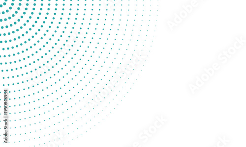 ハーフトーン・ドットの円の背景（ブルー）