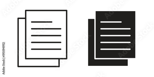 Duplicate icon logo concept on white background. Suitable for use on web apps