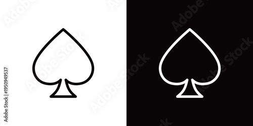 トランプのスペードマークアイコン