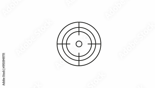 Target Reticle Icon: Precision Aiming, Focus, and Goal Setting Symbol