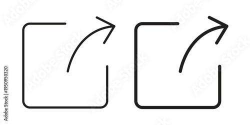 Export icon logo concept on white background. Suitable for use on web apps