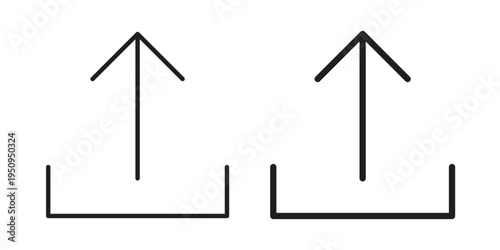 Export icon logo concept on white background. Suitable for use on web apps