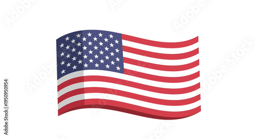 American Flag Image, Photography, Patriotic Symbol, Waving, United States of America